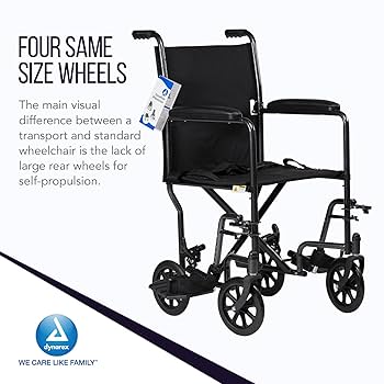 ナイデッカーTRANSIT FORCUS BOA25.5cm Amazon.com: Dynarex DynaRide Transport Wheelchair with Fixed